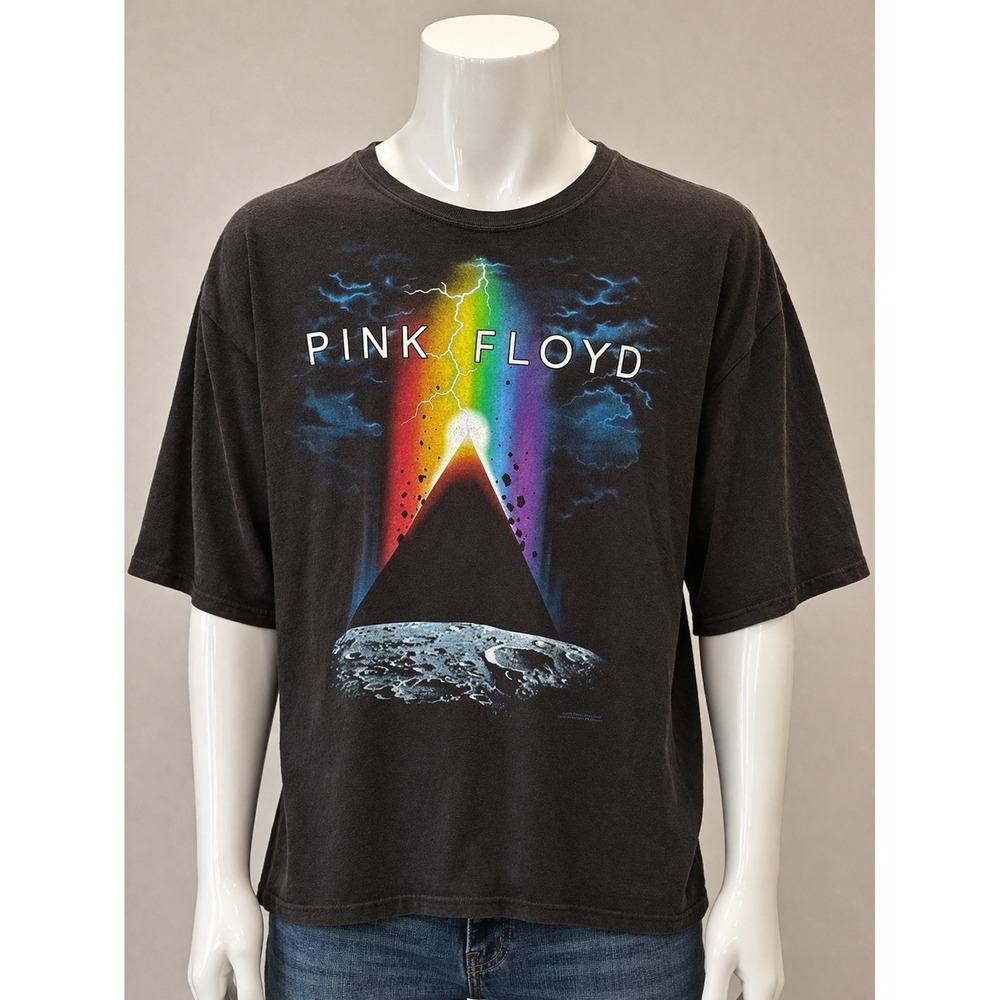 Pink Floyd Liquid Blue T‎ Shirt Mens 3XL Black Prism Graphic Band Tee 2015